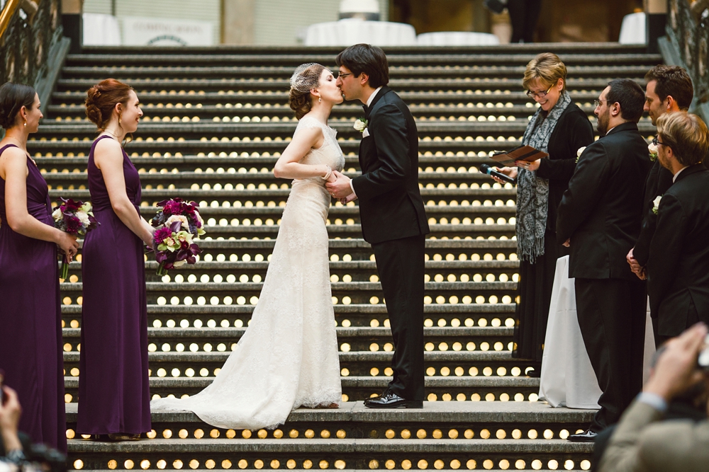 Wedding Ceremony at The Arcade Cleveland