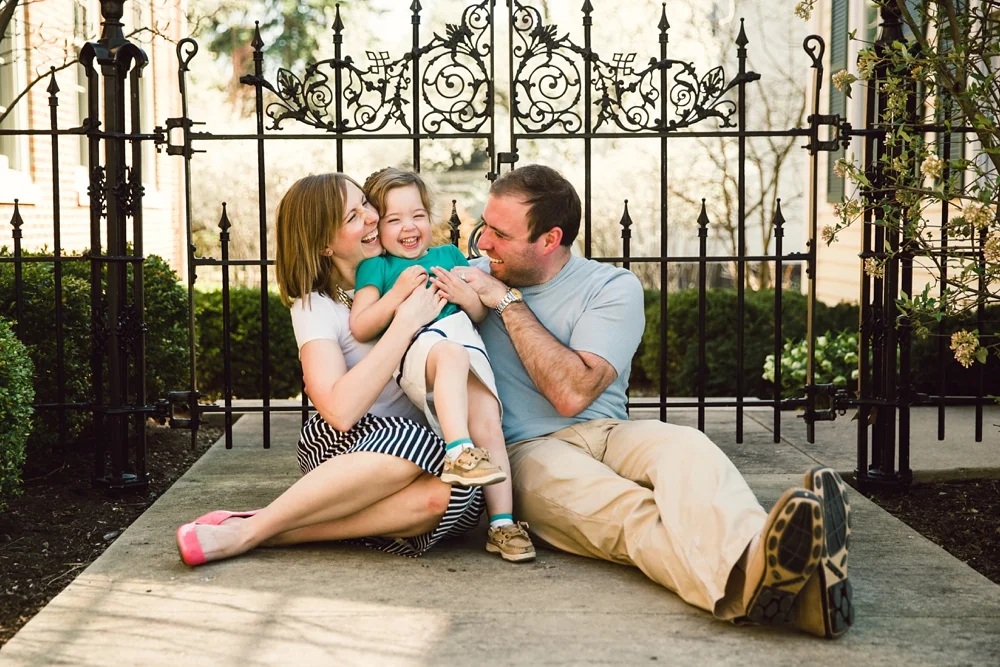 Hudson Ohio Town Square Family Photos