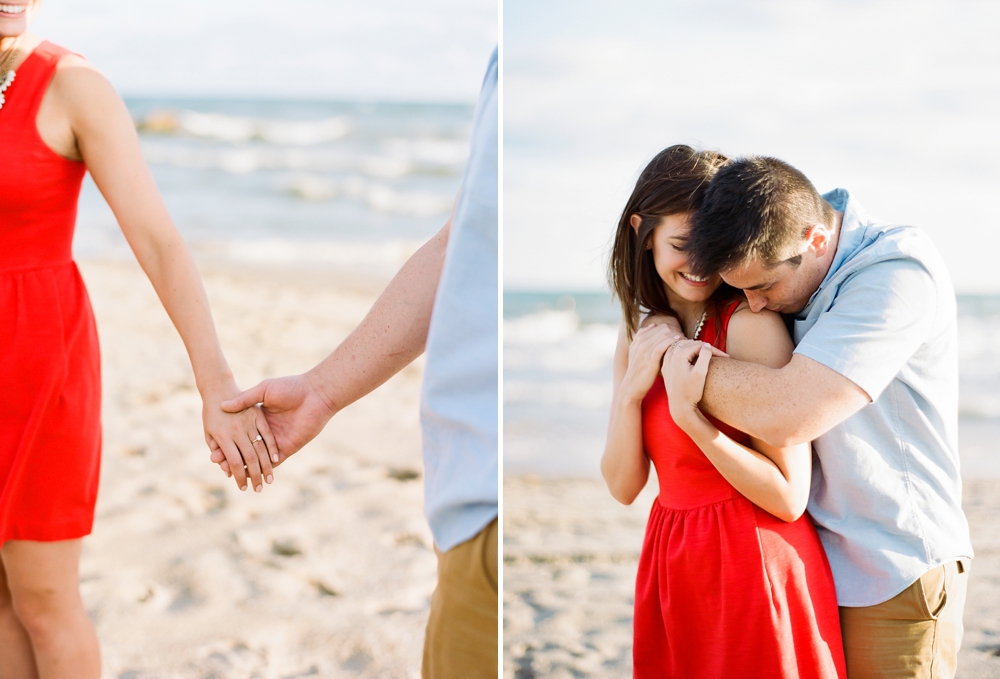 Cleveland Lake Erie Sunrise Engagement