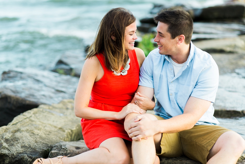 Cleveland Lake Erie Sunrise Engagement