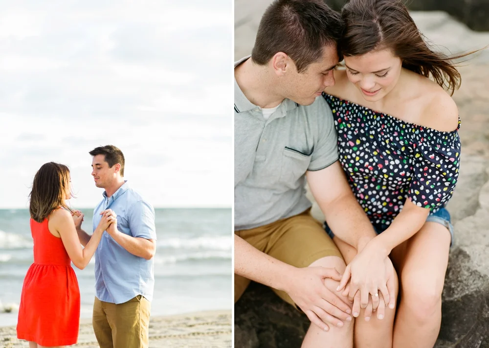 Edgewater Beach Cleveland Engagement Photos