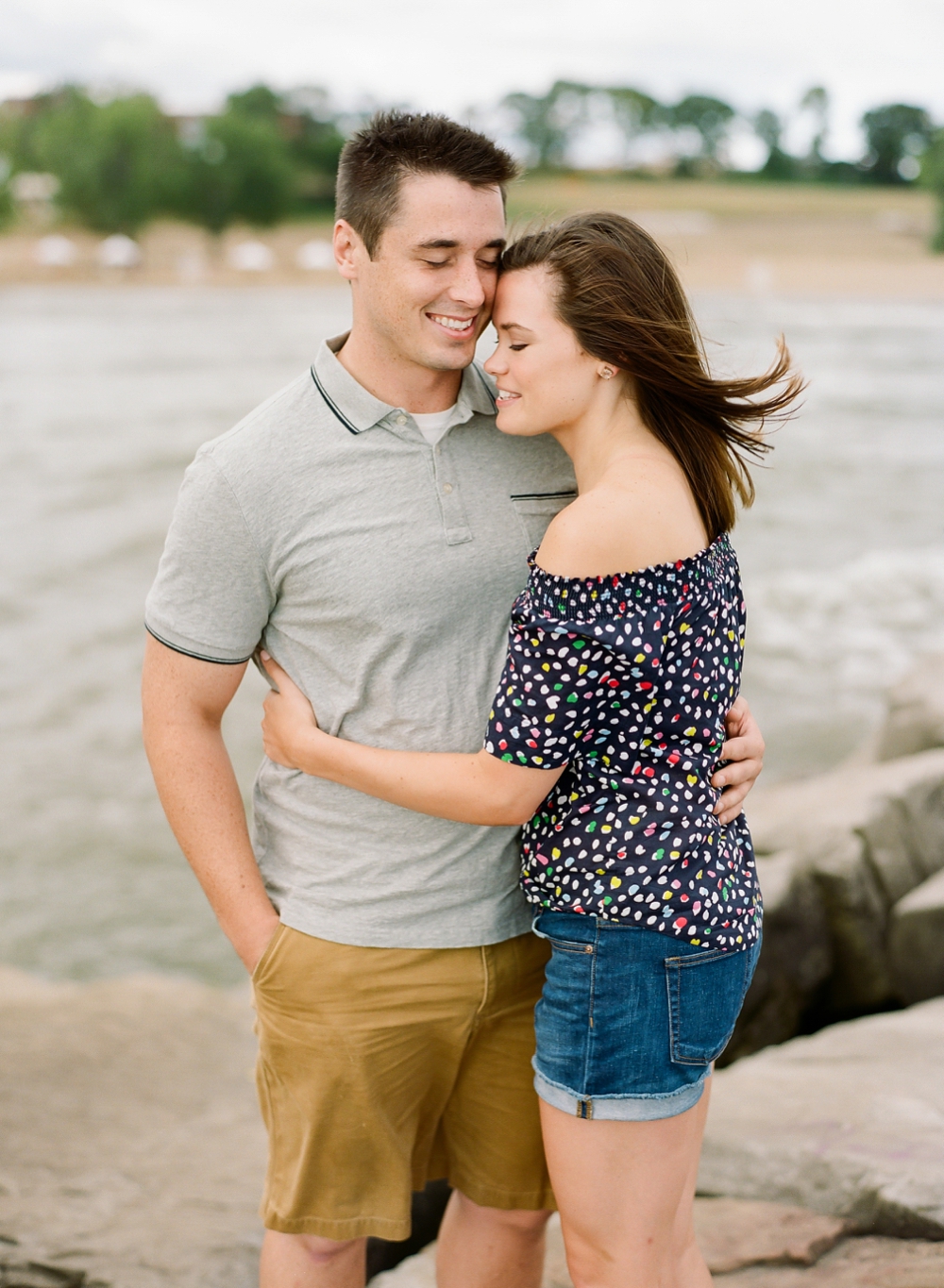 Cleveland Sunrise Beach Engagement Photos