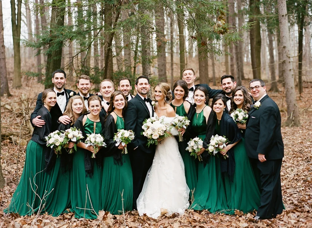 Cleveland Wedding Portraits in the Woods