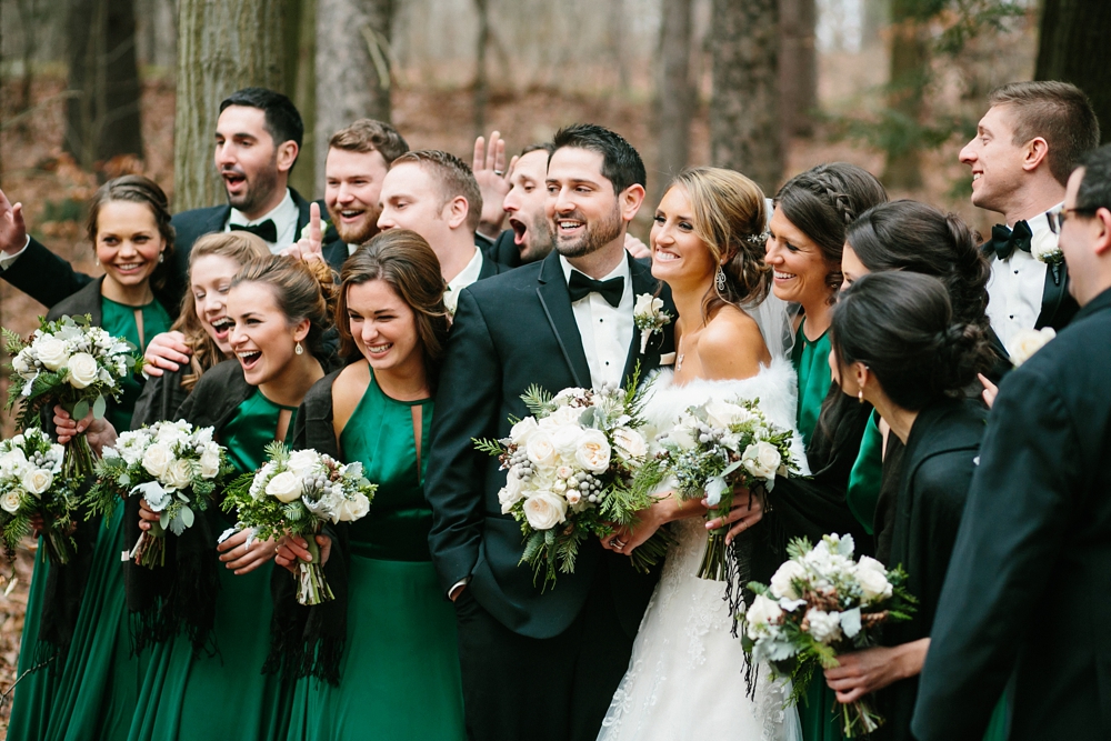 Cleveland Wedding Portraits in the Woods