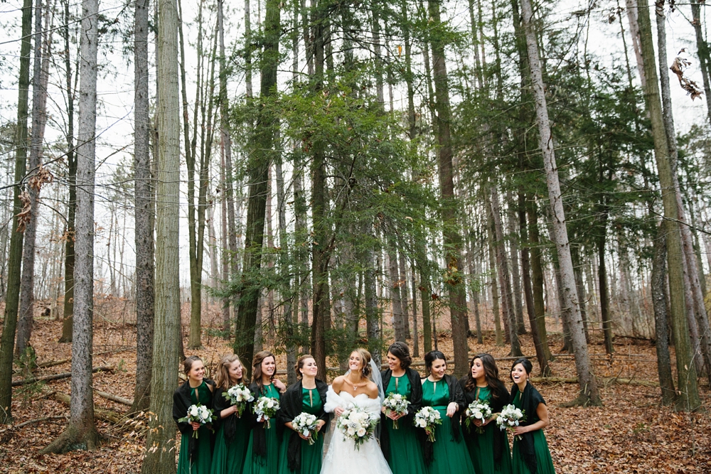 Cleveland Wedding Portraits in the Woods