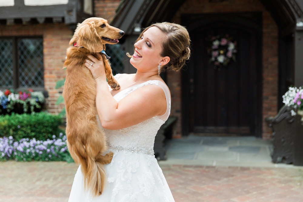 Bride and Dog Wedding Photos