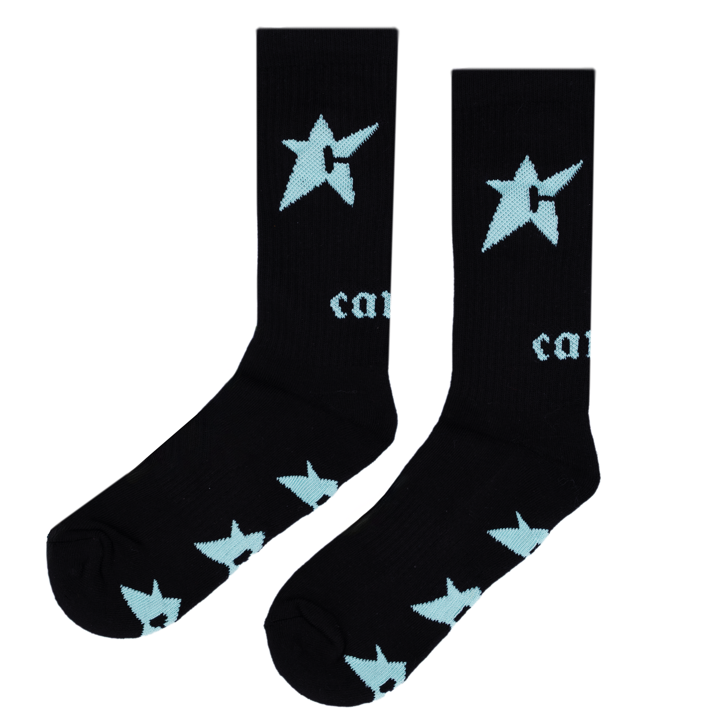 Glow in the Dark C-Star Sock - Black