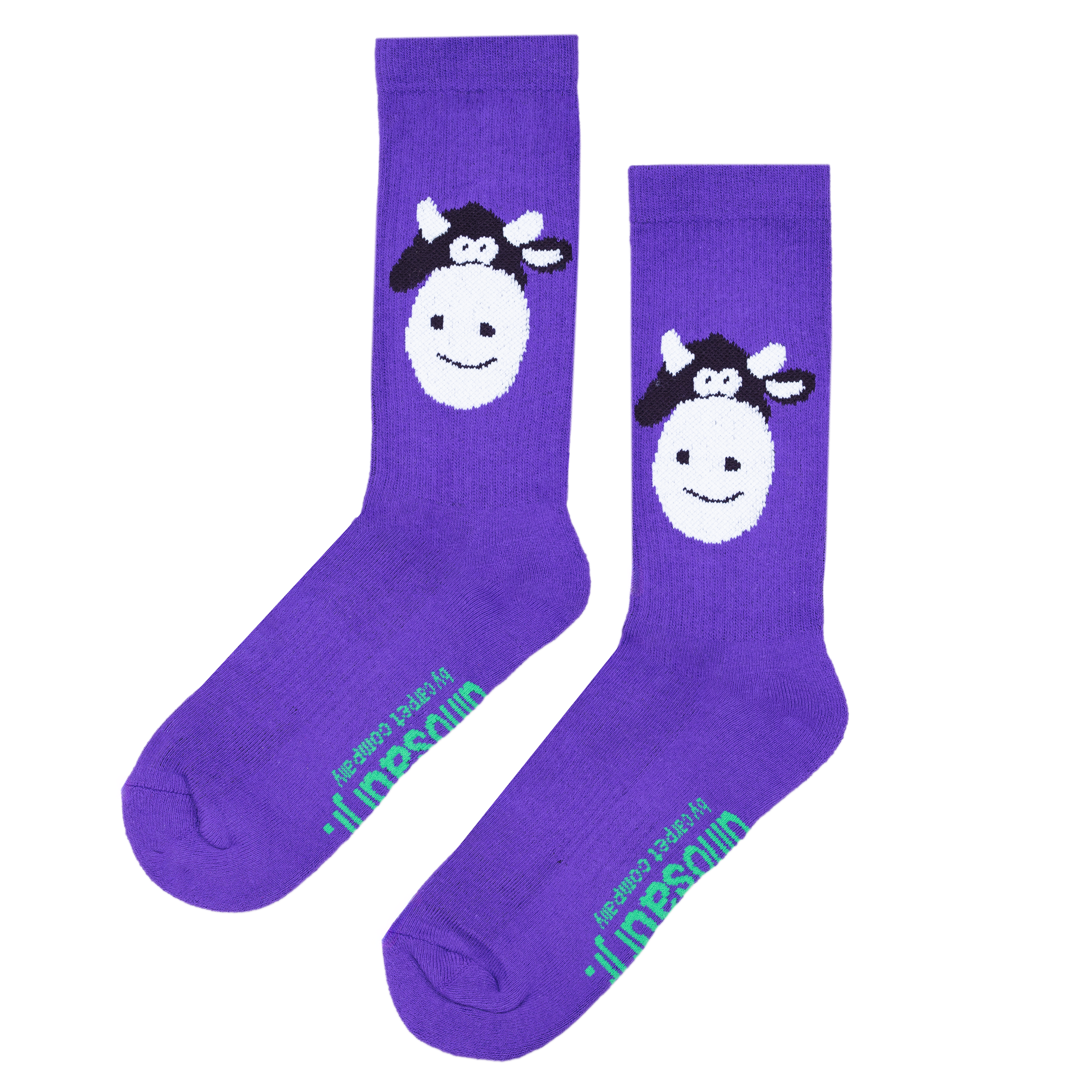 Dinosaur Jr. Cow Sock - Purple