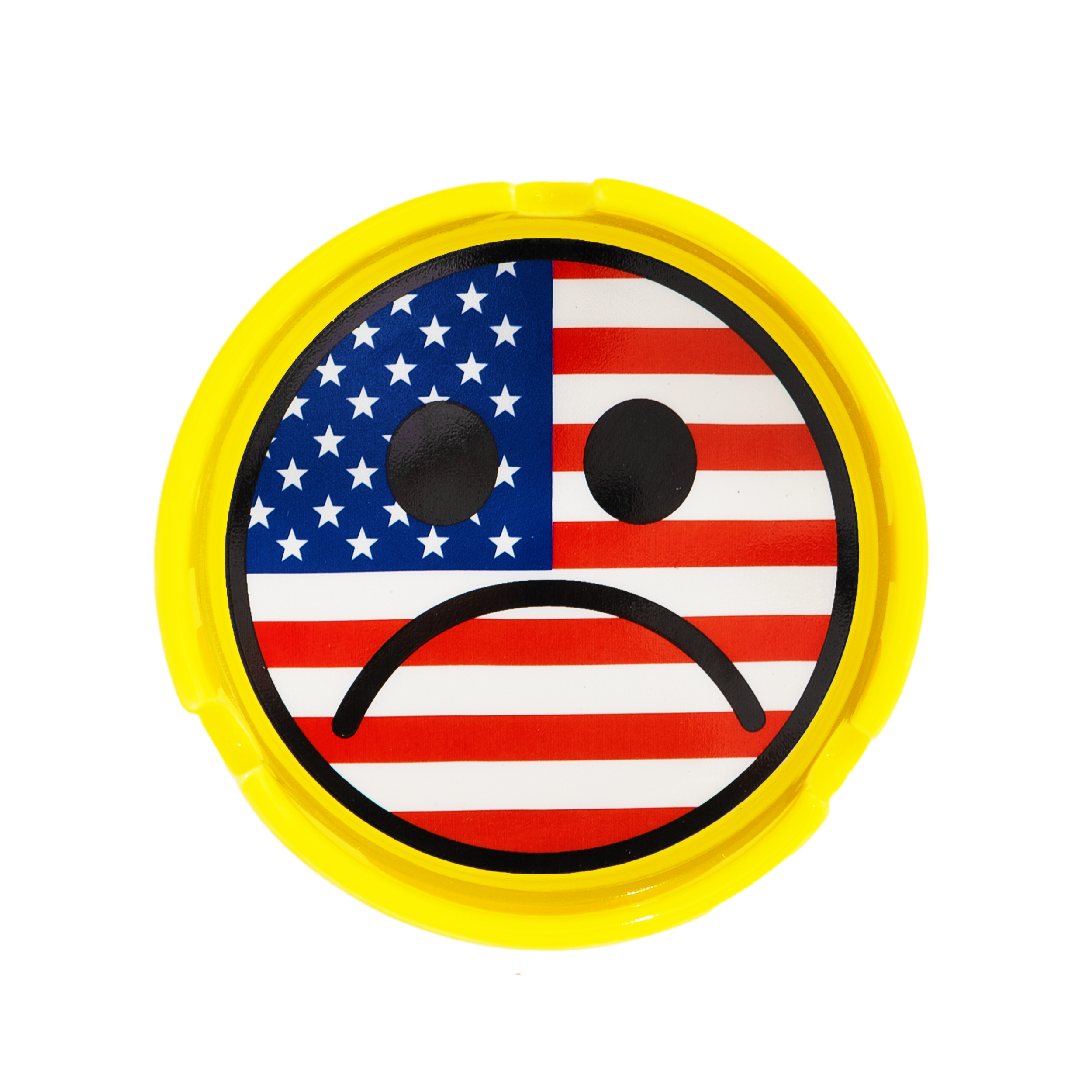American Sad Ashtray - Yellow