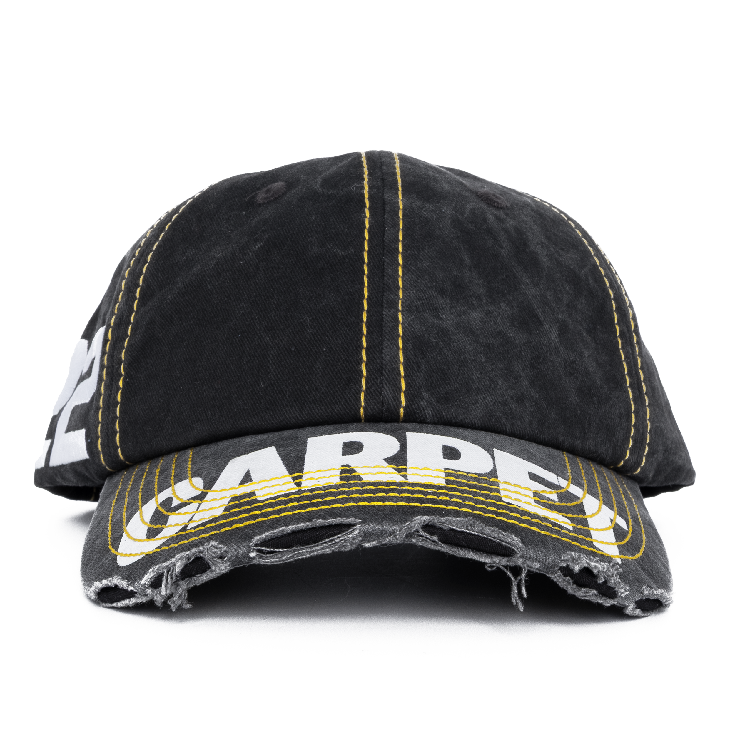 Carpet Distressed Hat - Black