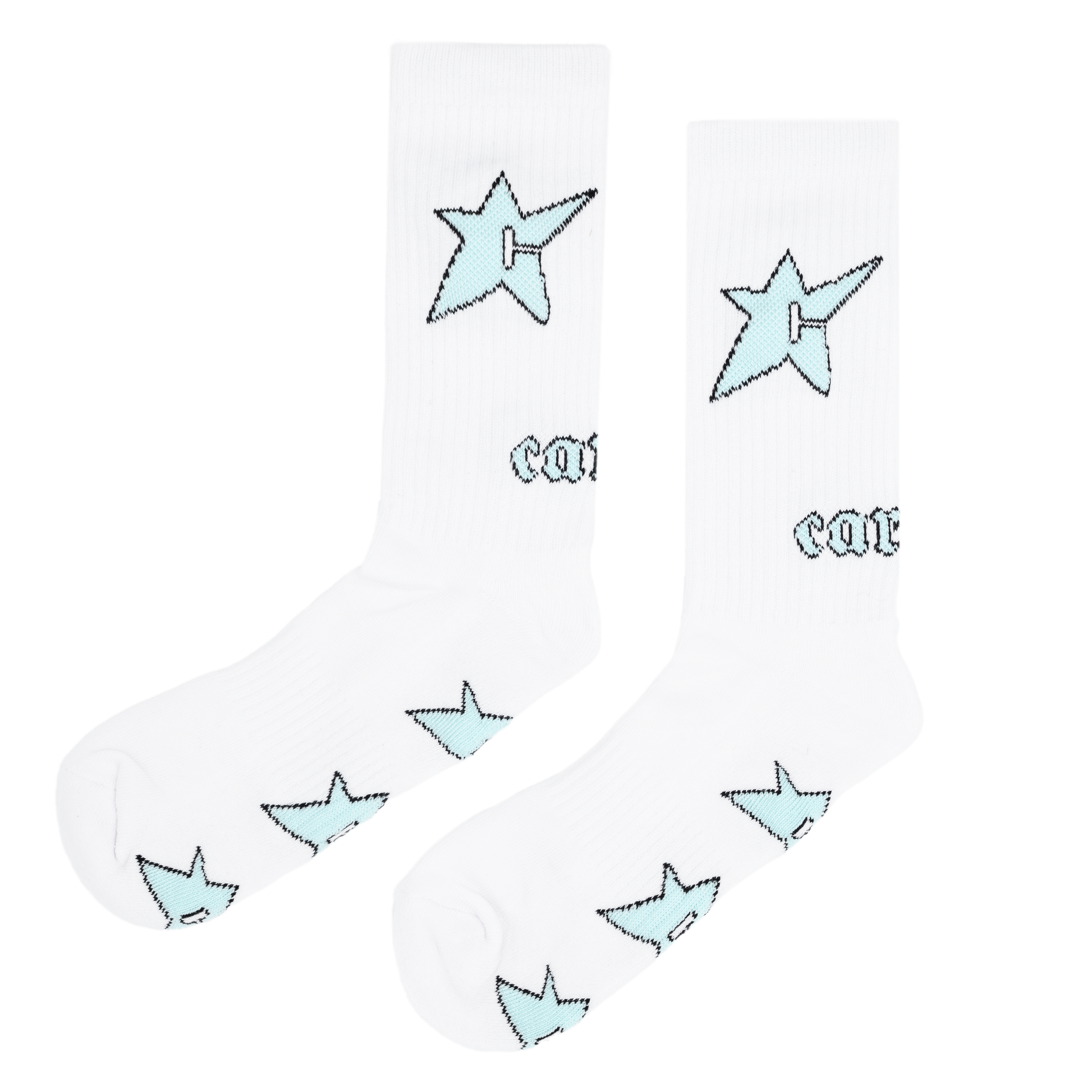 Glow in the Dark C-Star Sock - White
