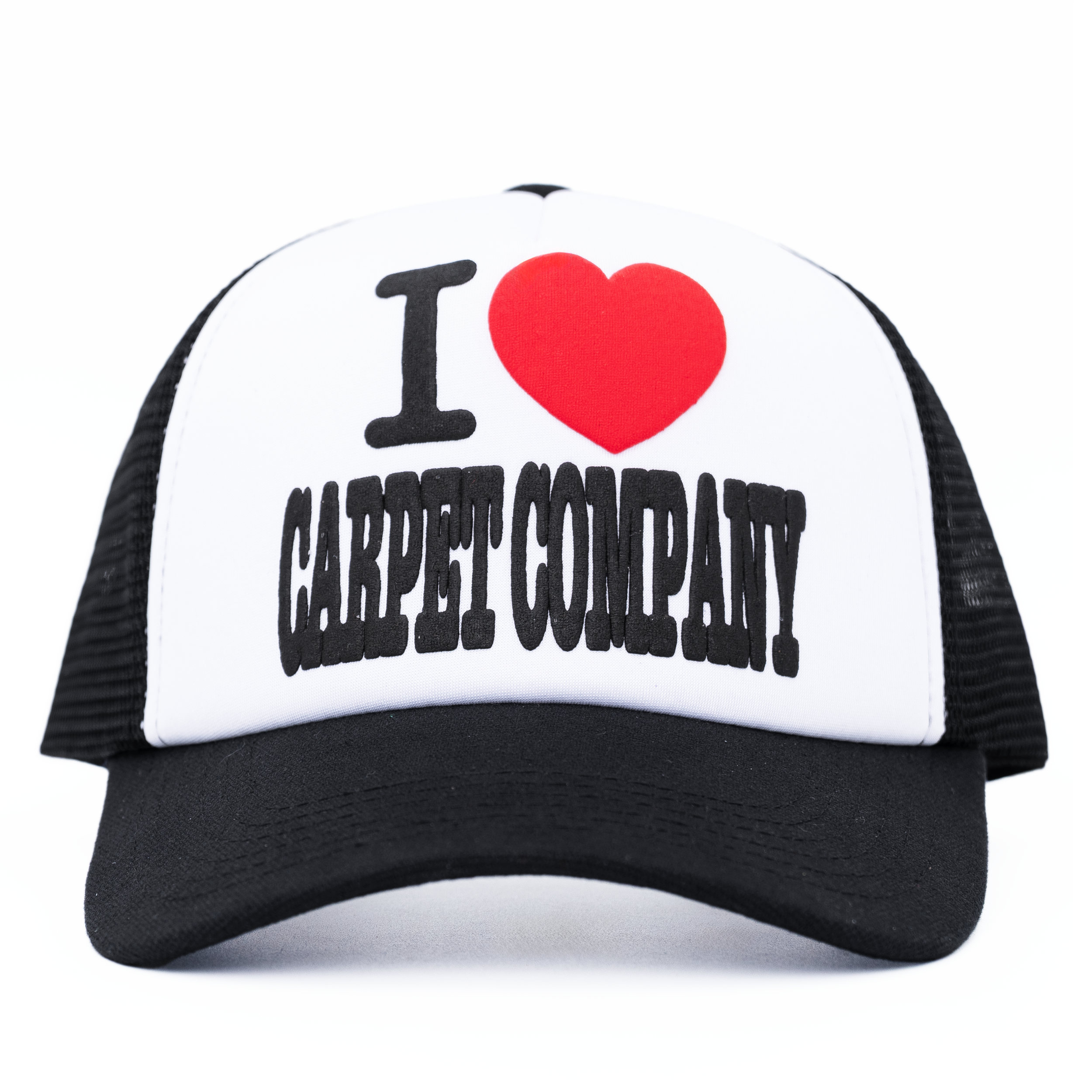 I Heart Carpet Trucker Hat - Black
