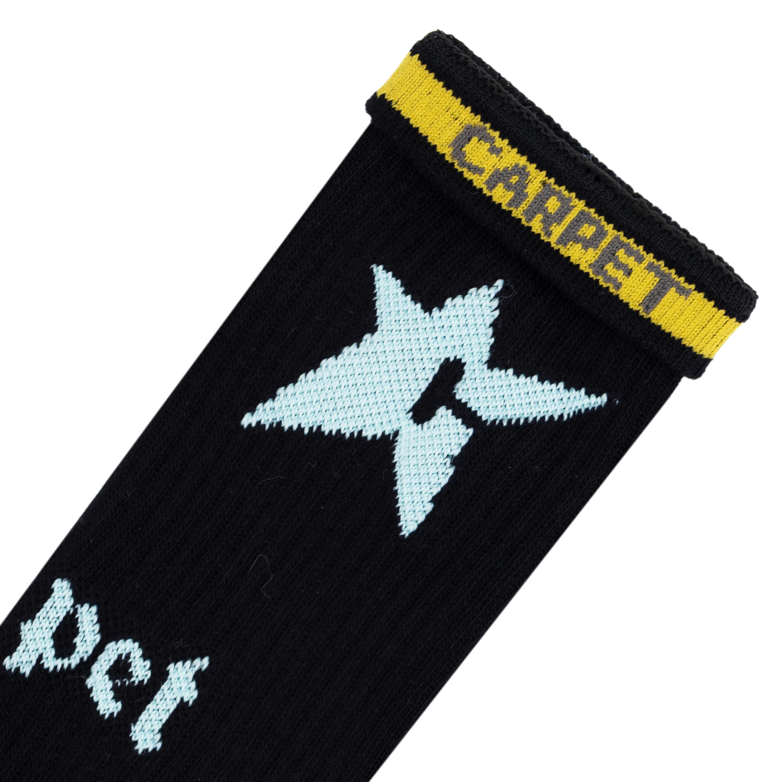 Glow in the Dark C-Star Sock Black 2.png