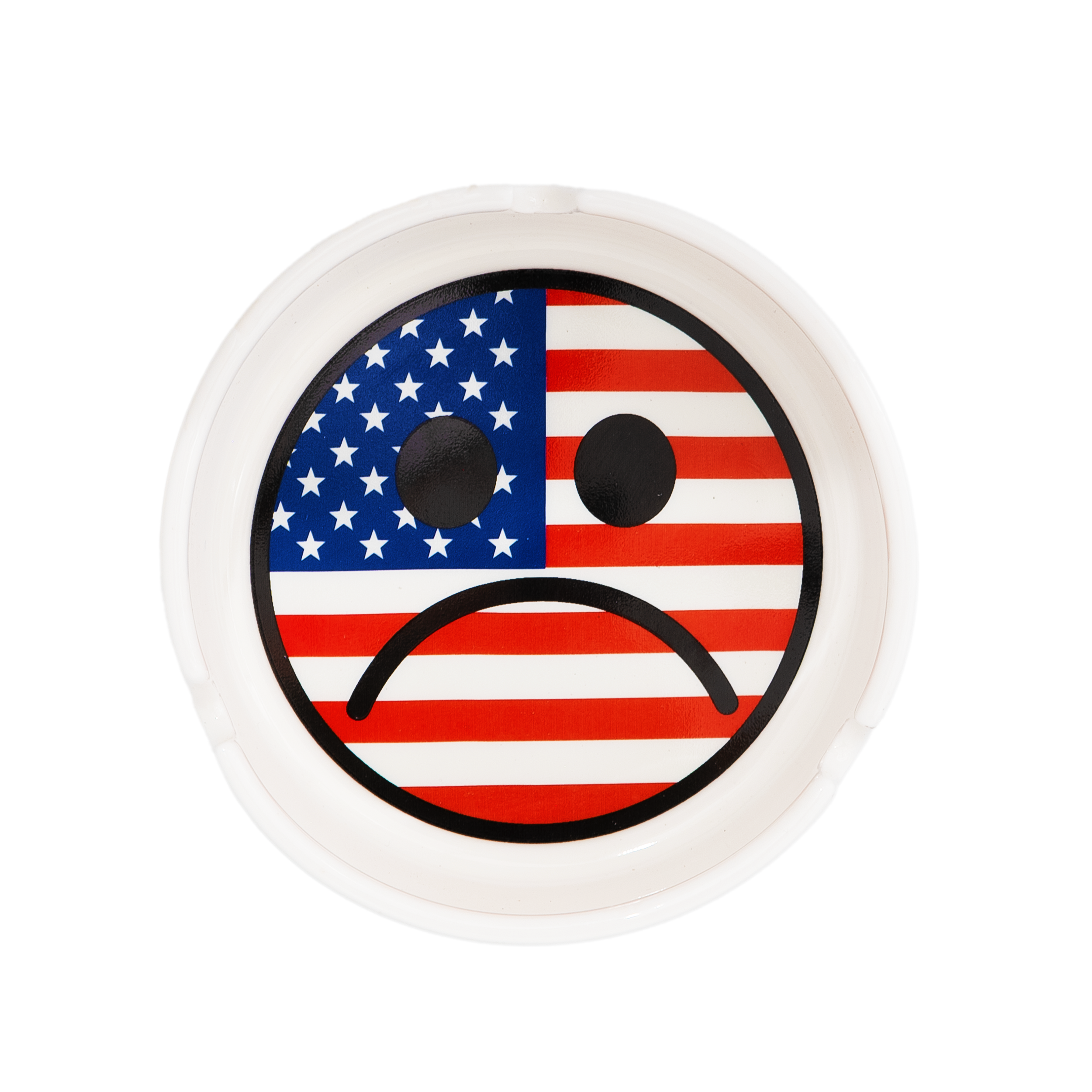 American Sad Ashtray - White