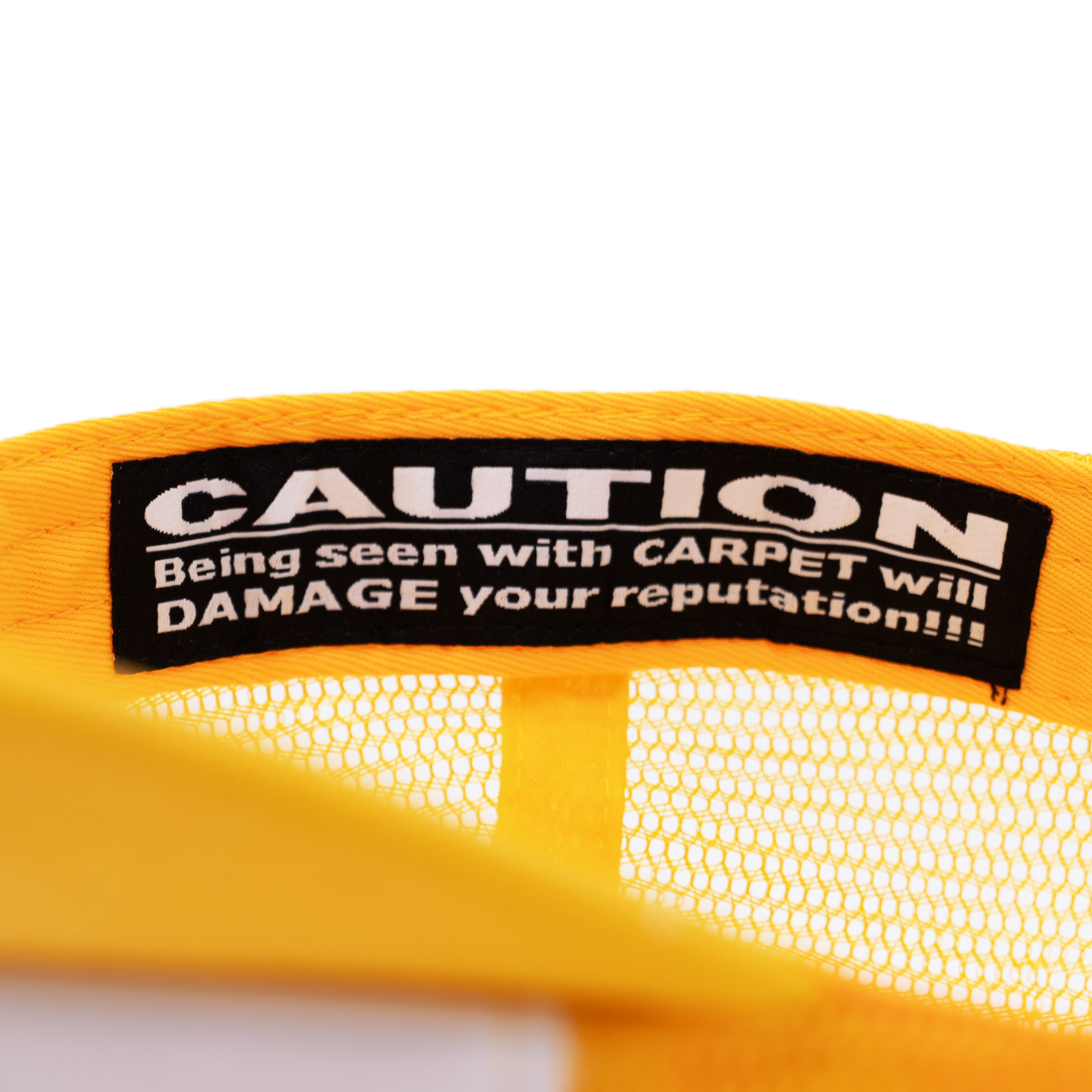 I Love Carpet Trucker Hat Yellow 10.png