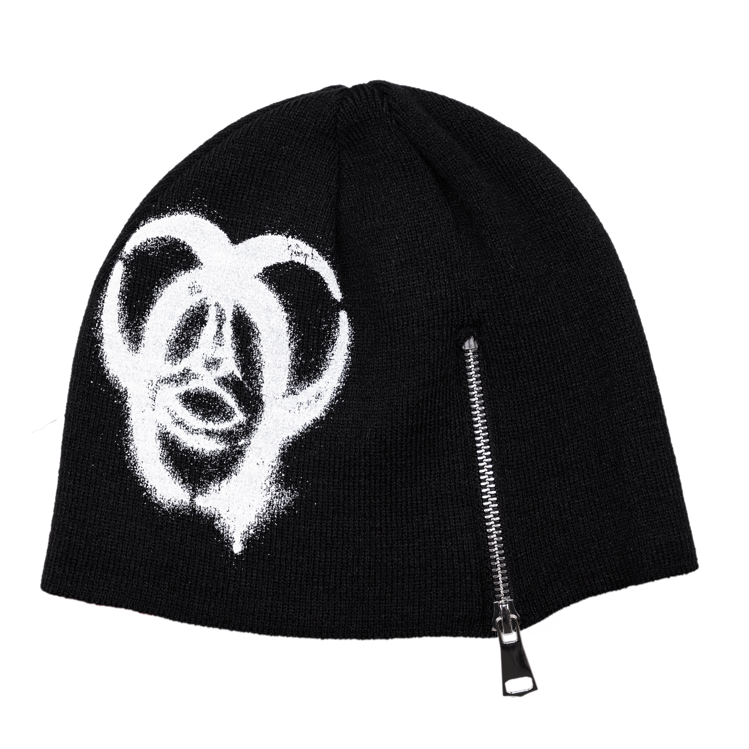 Biohazard Zip Beanie - Black