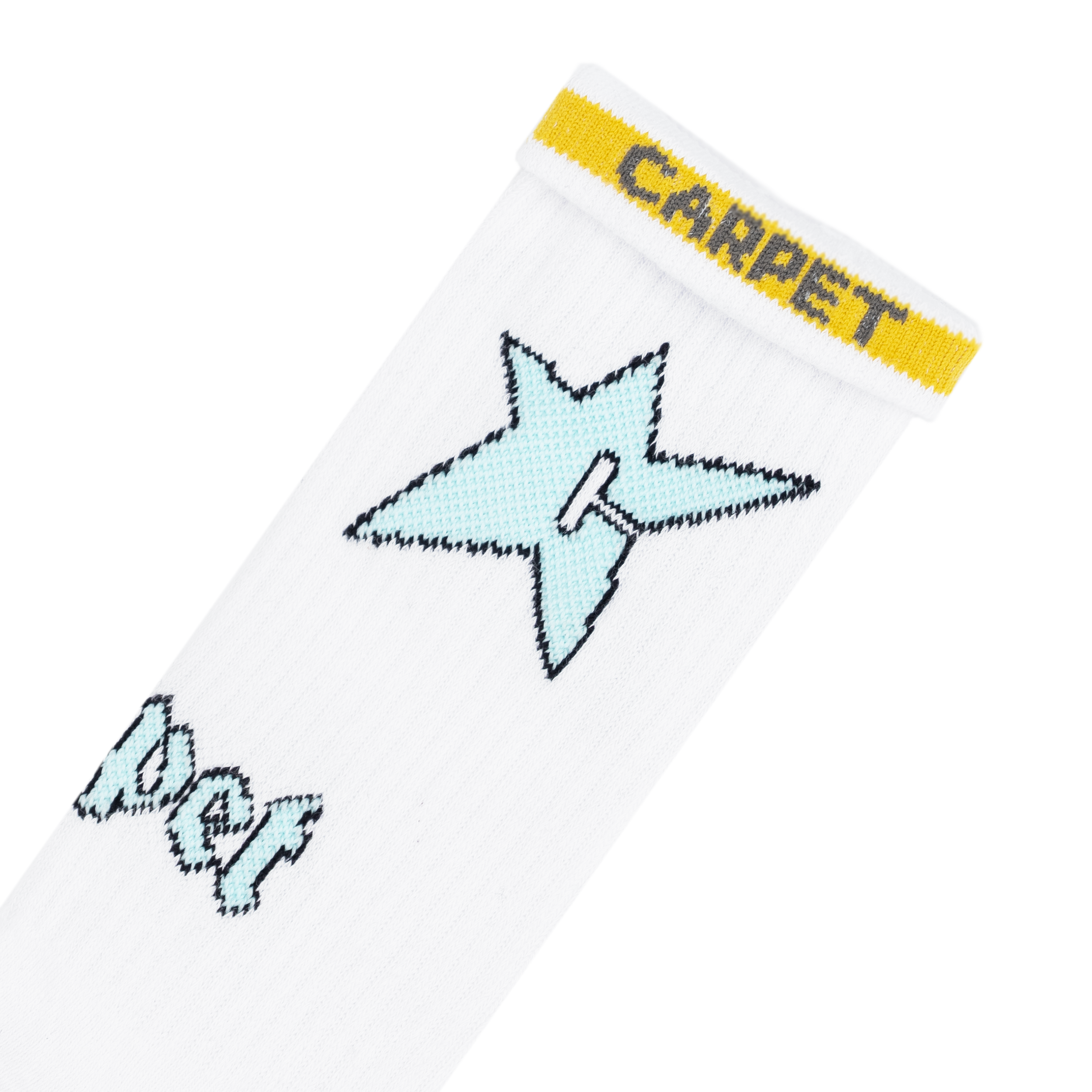 Glow in the Dark C-Star Sock White 2.png
