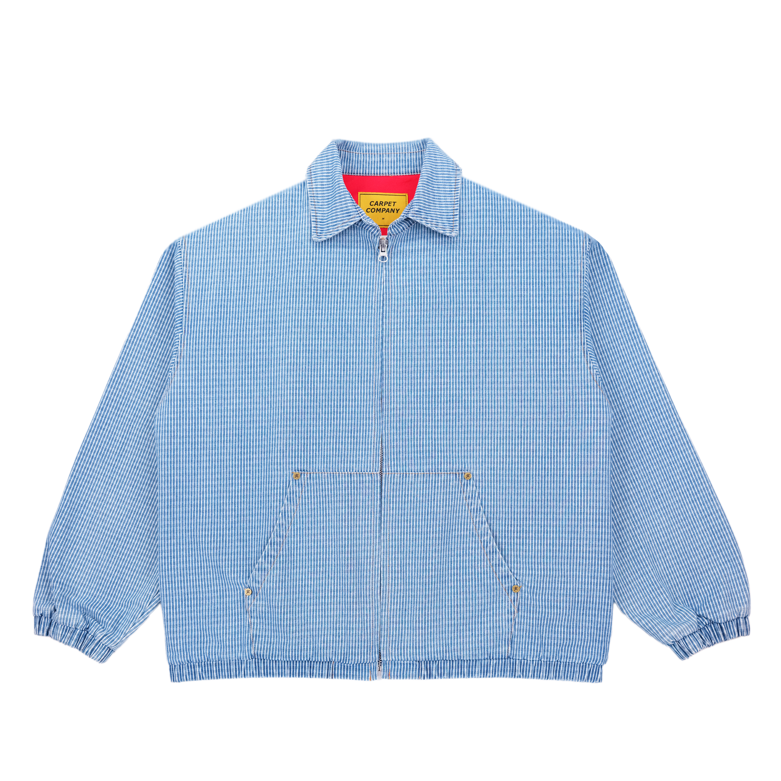 Pinstripe Denim Work Jacket