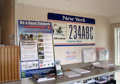 An educational display in Lewis County.