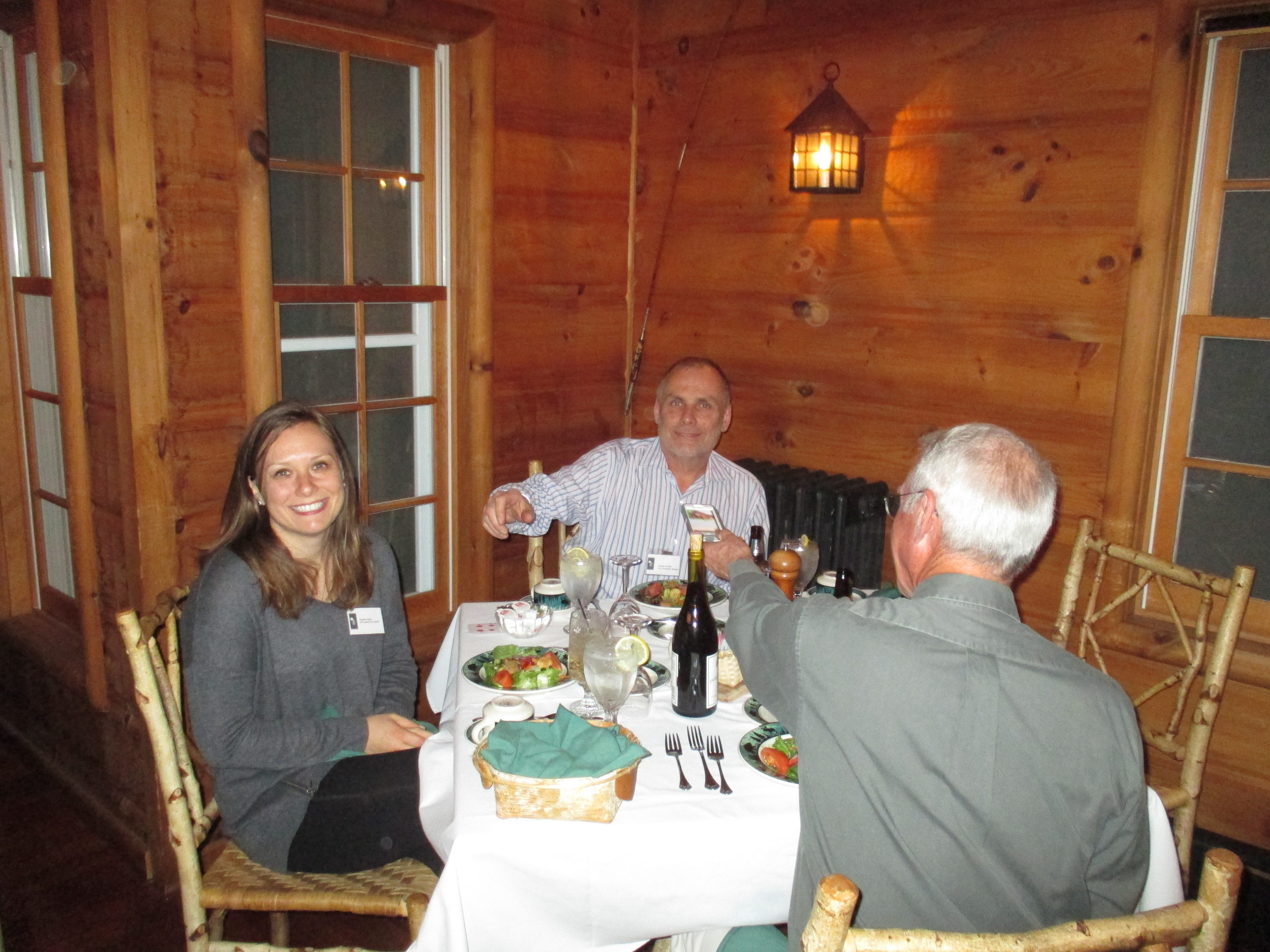   Some smiling faces enjoying the evening festivities.  