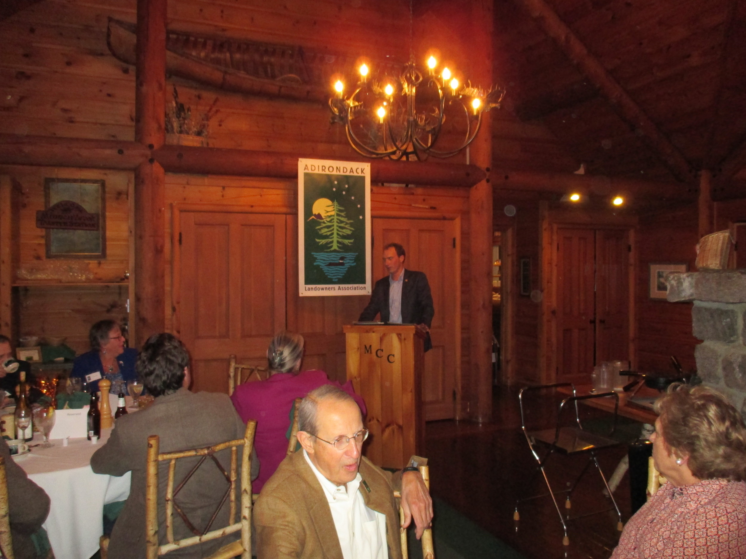   Peter Walke, Assistant Secretary for the Environment, speaks to the ALA members following dinner.  