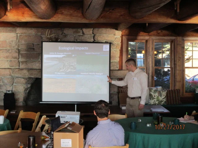 Brendan Quirion presenting on Saturday morning.