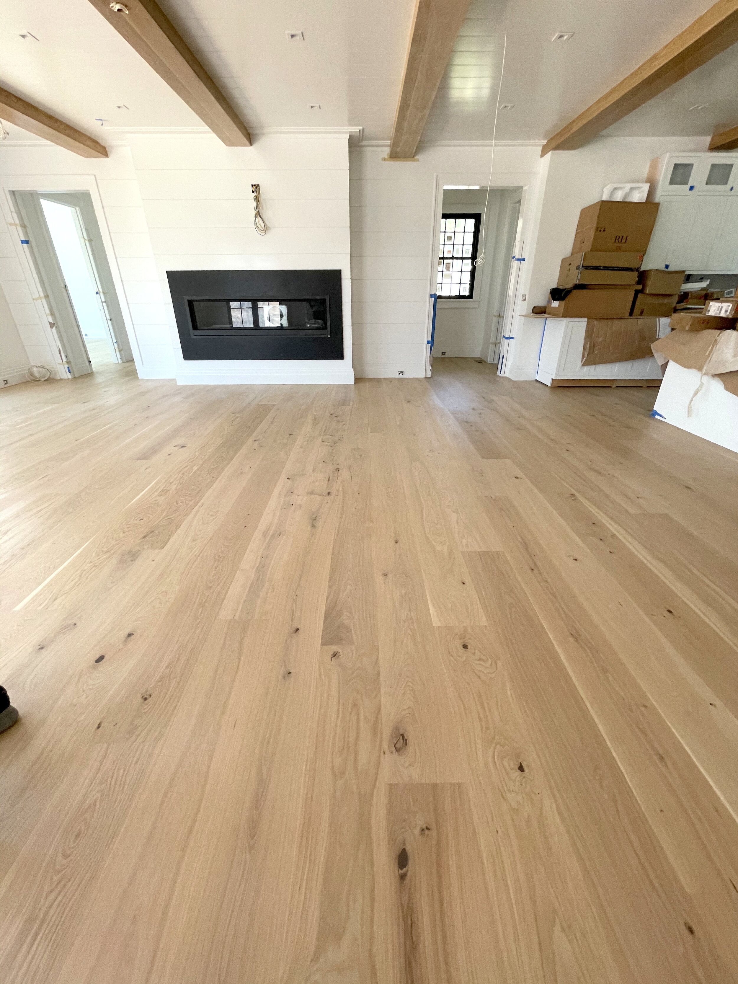 1 coat Bona Nordic Seal on Character Grade White Oak - Southampton