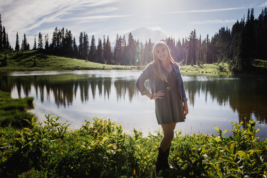 Olympia Senior Photography Lake Tipsoo Mt. Rainier