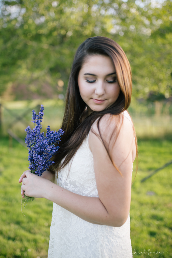 Olympia Senior Photographer Evergreen Lavender Farm Flower Bundle