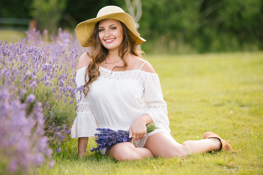 Olympia Senior Photographer Evergreen Lavender Farm Senior Model Team