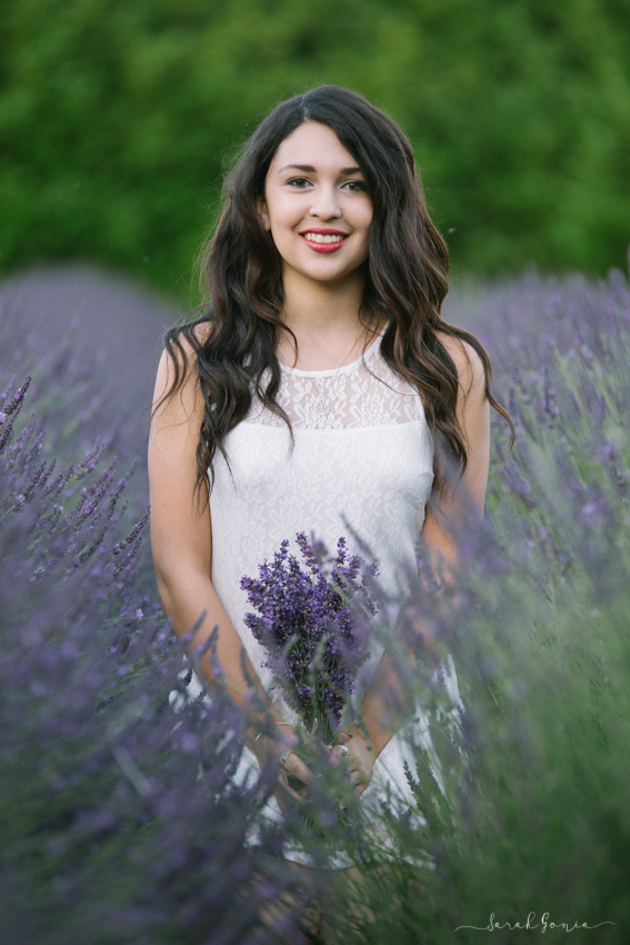 Olympia Senior Photographer Evergreen Lavender Farm Senior Standing