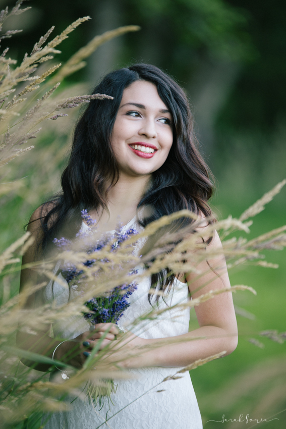 Olympia Senior Photographer Evergreen Lavender Farm Golden Hour