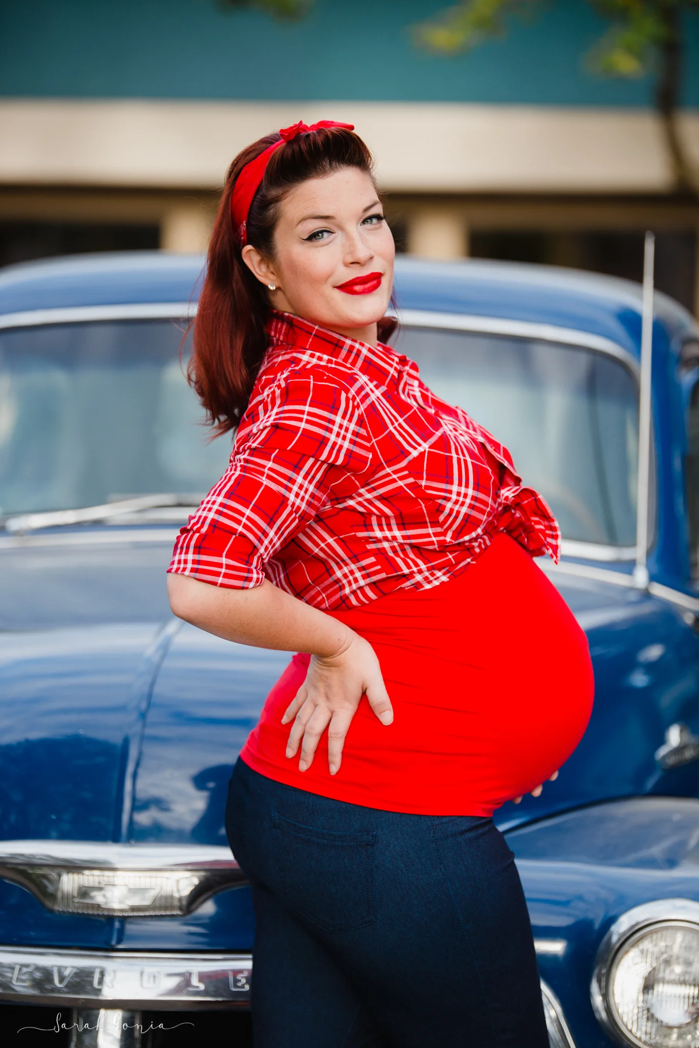 Percival Landing Pin-up Portrait | Olympia Maternity Photographer