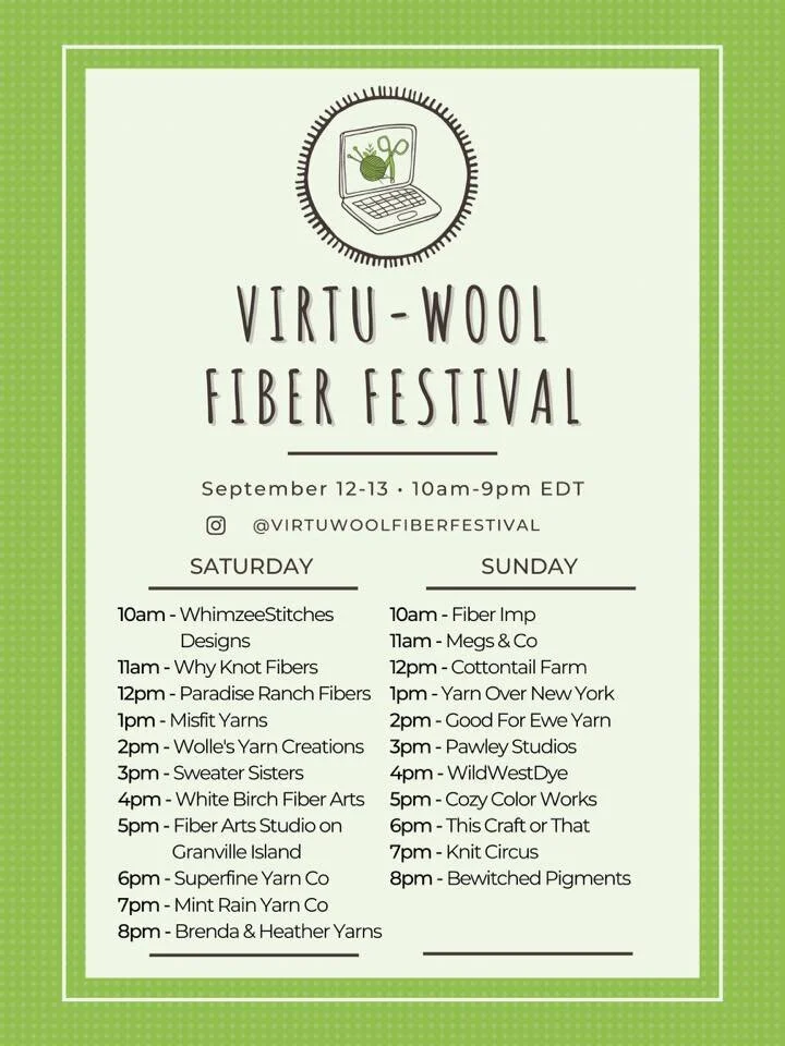 Virtu-Wool Show &amp; Sweater Information Session
