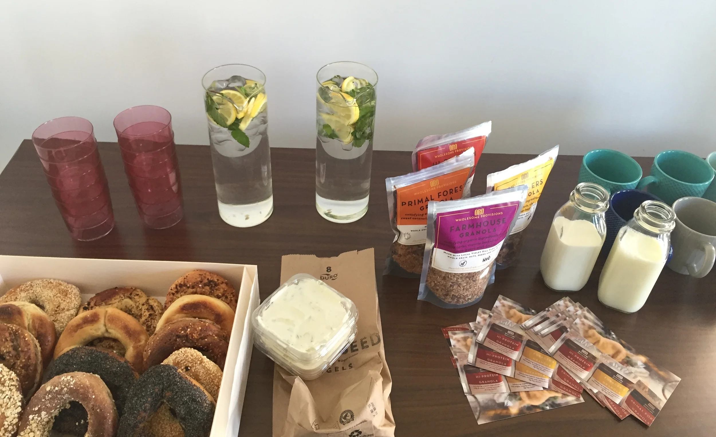 Delicious breakfast from Oro Provisions and BlackSeed thanks to our breakfast sponsor, Vanilla ! 