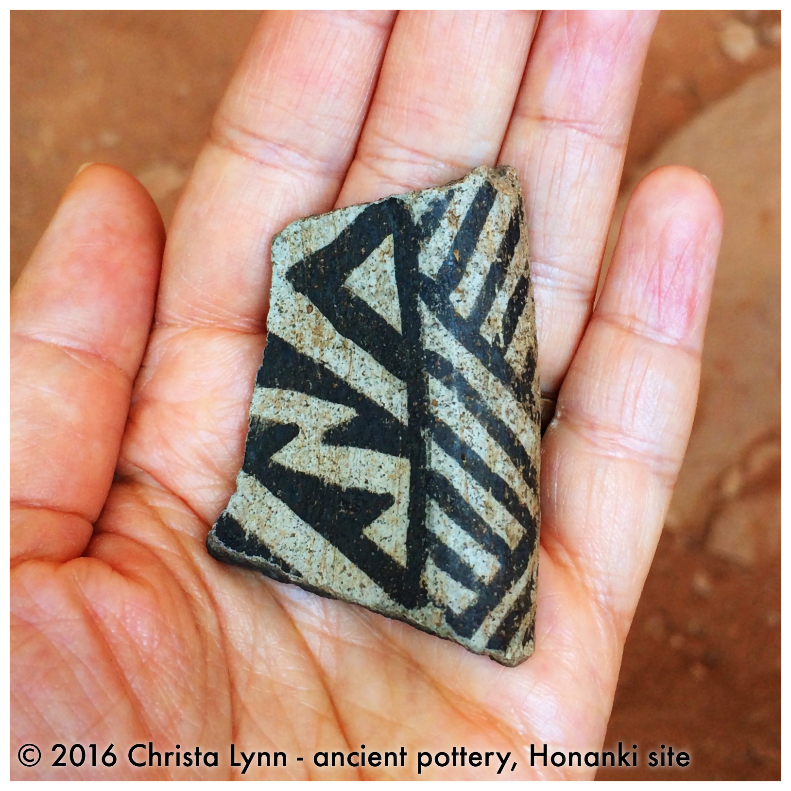  Ancient pottery from the Honanki site, AZ © 2016 Christa Lynn 