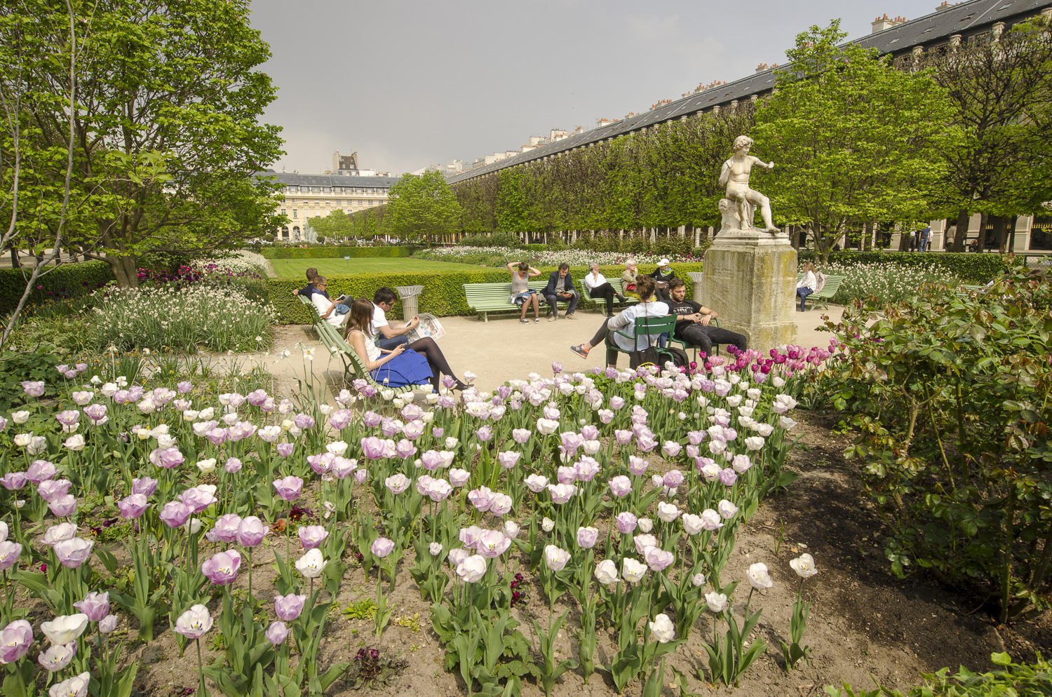 Jardin du Palais Royal - Photography : Alexander J.E. Bradley - Nikon D7000 -Nikkor 14-24mm f/2.8 @ 14mm - F/11 - 1/125 - ISO:100