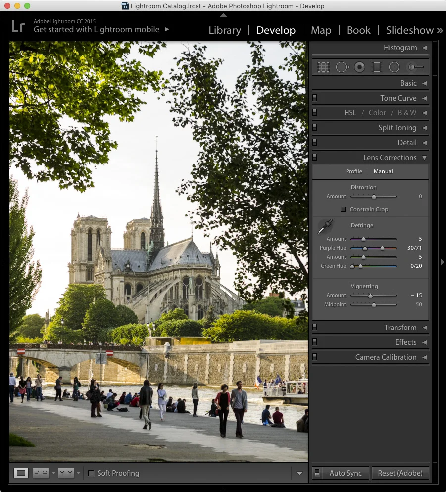 step 3 - lens corrections