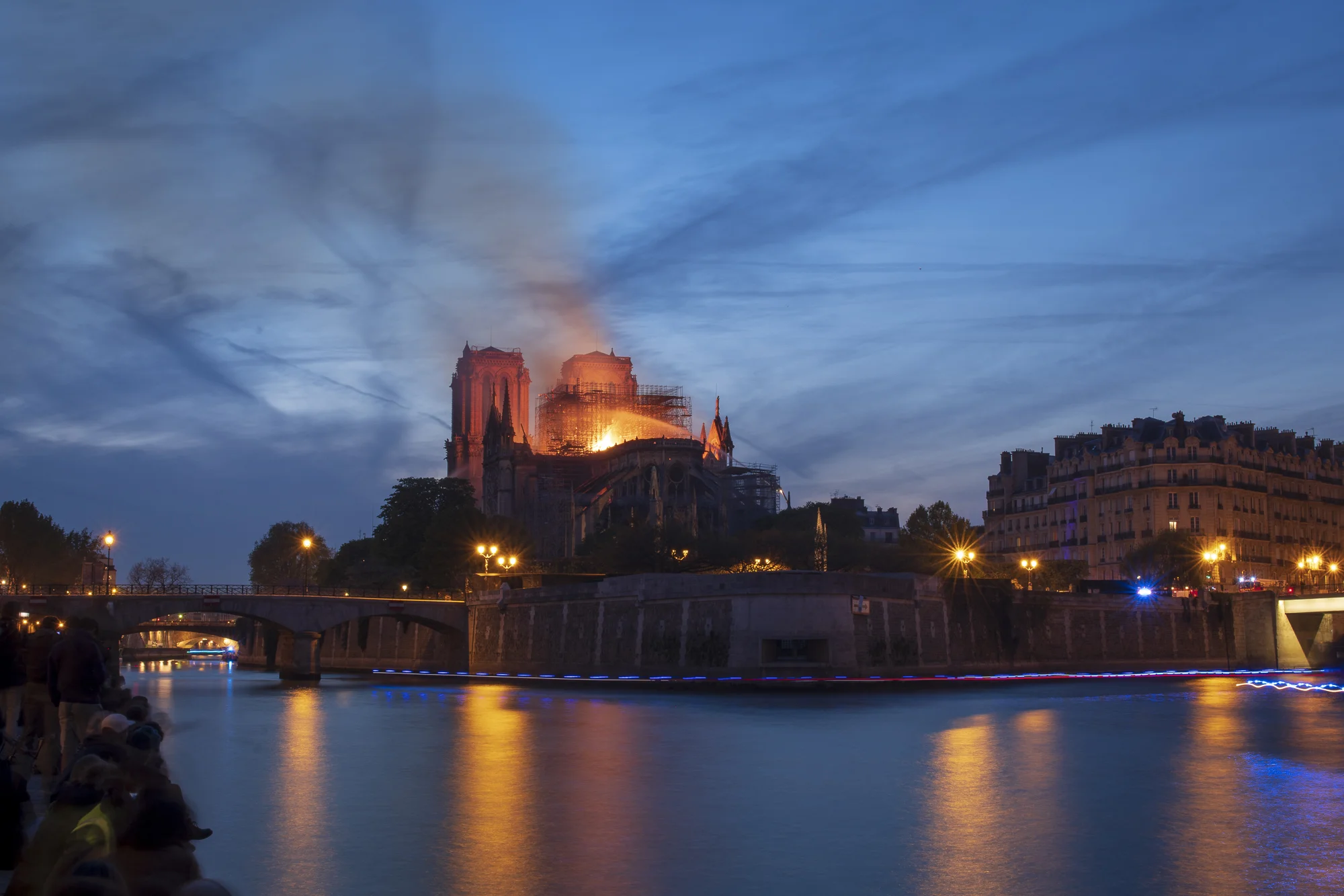 Notre Dame Fire 15/April/2019 PHOTOGRAPHY: ALEXANDER J.E. BRADLEY • NIKON D500 • AF-S NIKKOR 24-70MM Ƒ/2.8G ED @ 32MM • Ƒ/16 • 20 sec • ISO 50