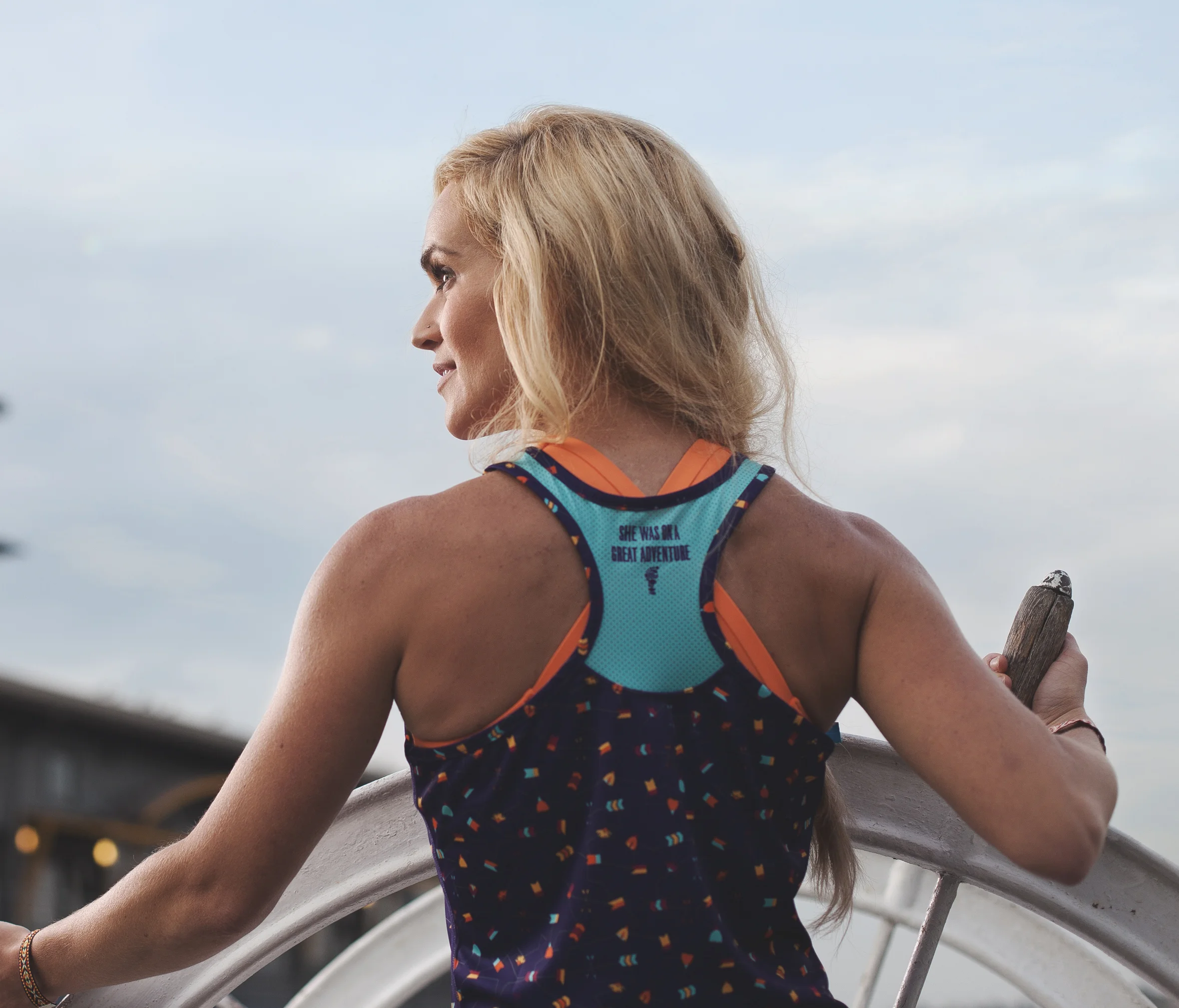 sublimated tank designed for Run Pretty Far