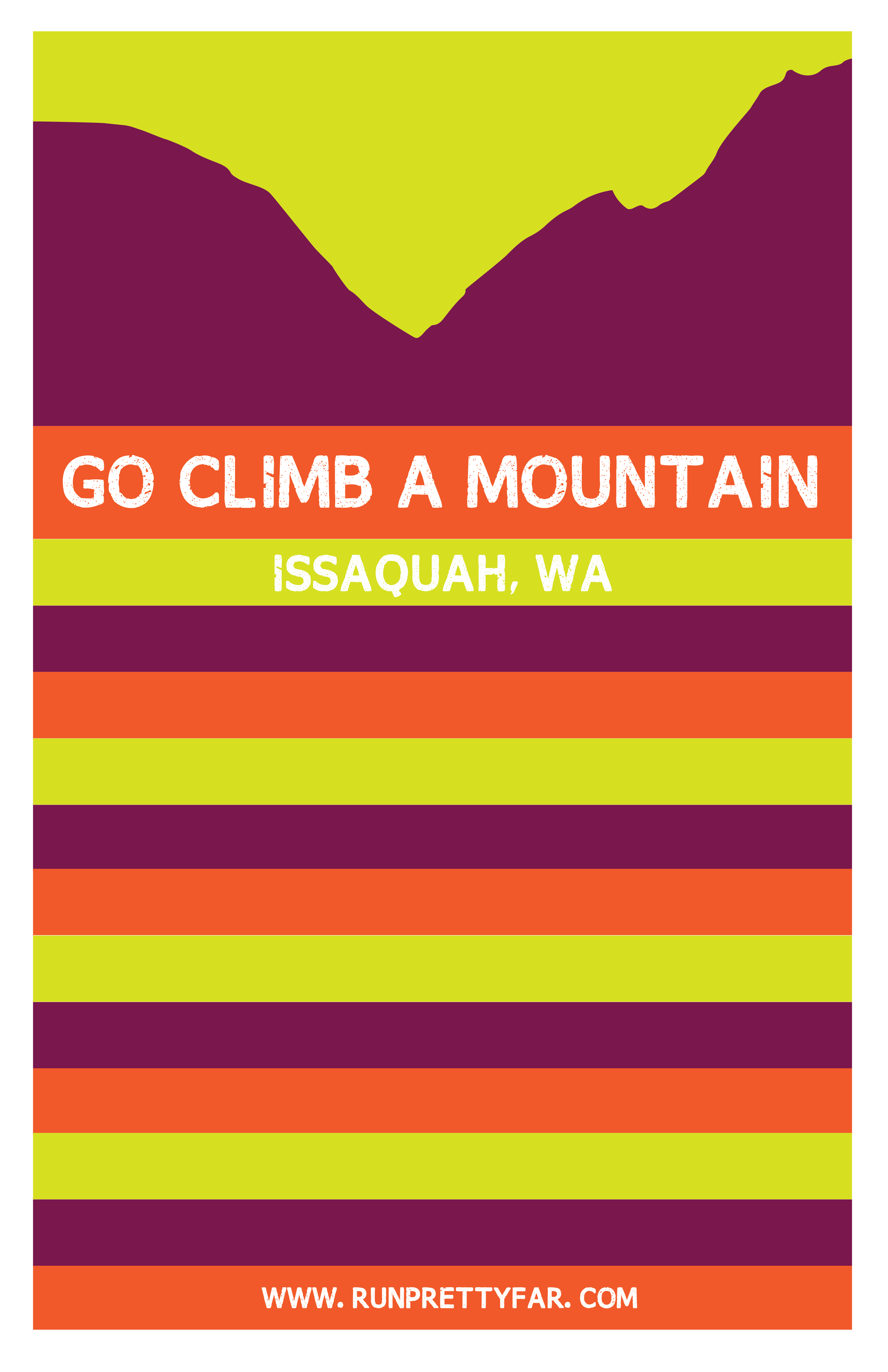 poster created for Run Pretty Far