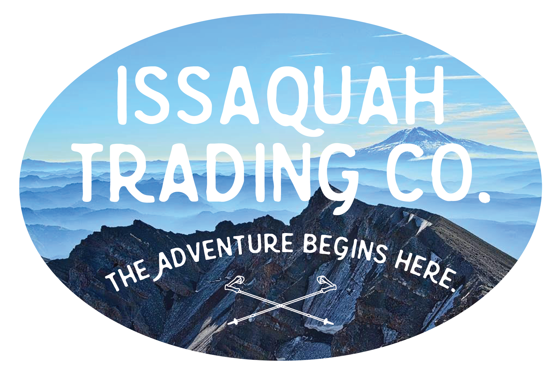  sticker created for Issaquah Trading Co. 