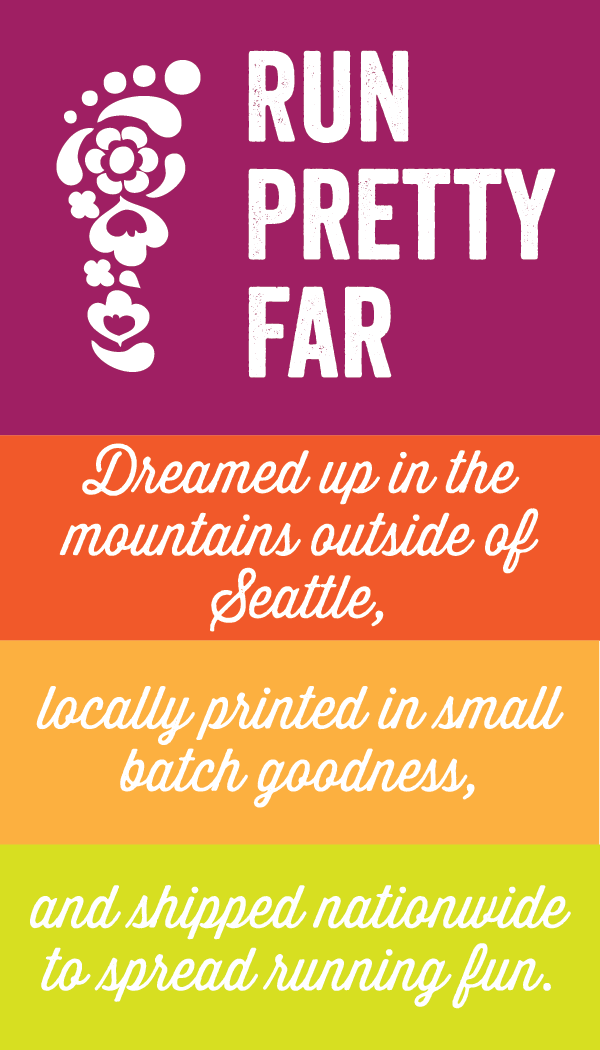 clothing tag created for Run Pretty Far
