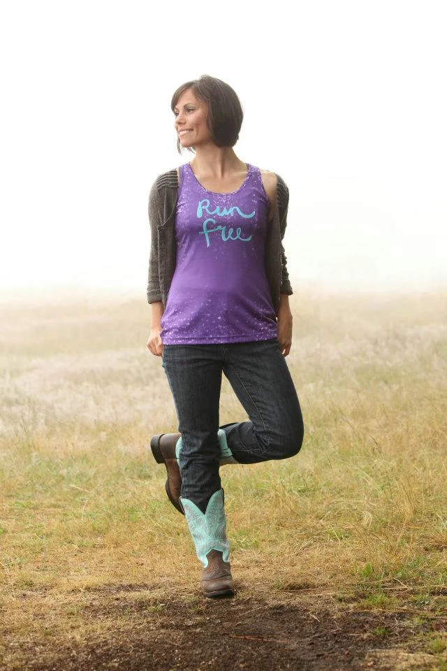 sublimated tank designed for Run Pretty Far