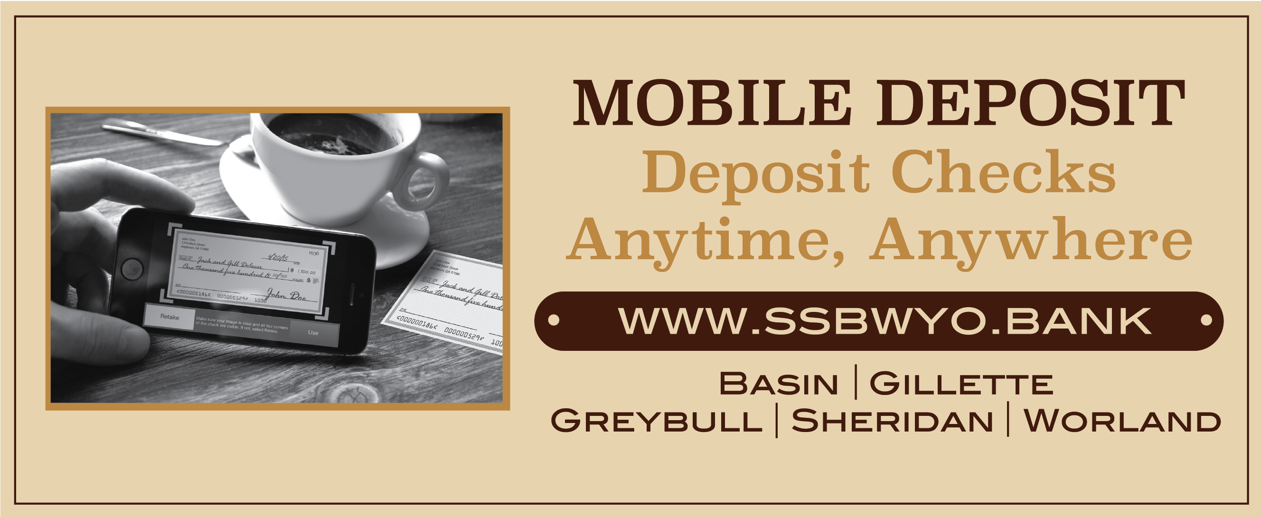 ATM screen created for Security State Bank
