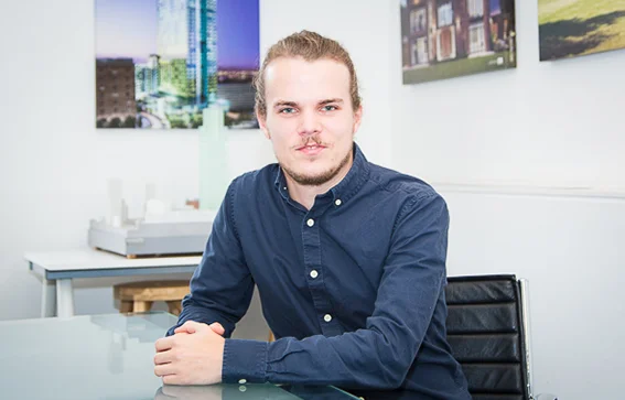 Tom Wilkinson Architectural Assistant Tom joined Calderpeel in 2017. With an enthusiasm for design and creativity he is a valuable member of the team.