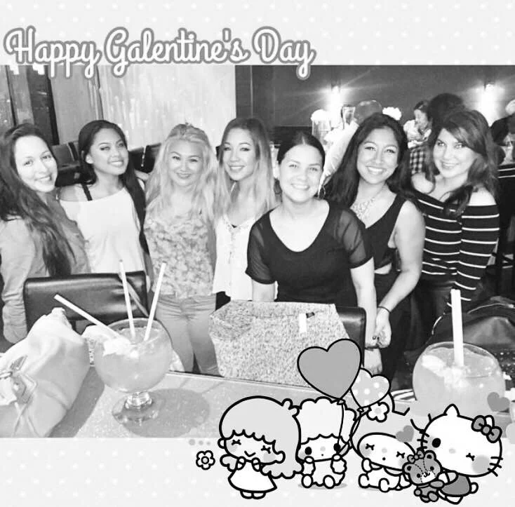 #TBT Galentine's Dinner 2015 with the fishbowl cocktails