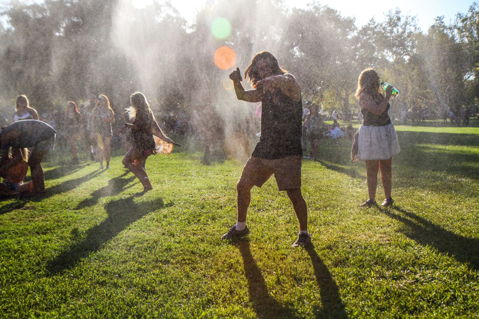 Dancing in Water Misters at Dirtybird Campout | source: Dirtybird Records