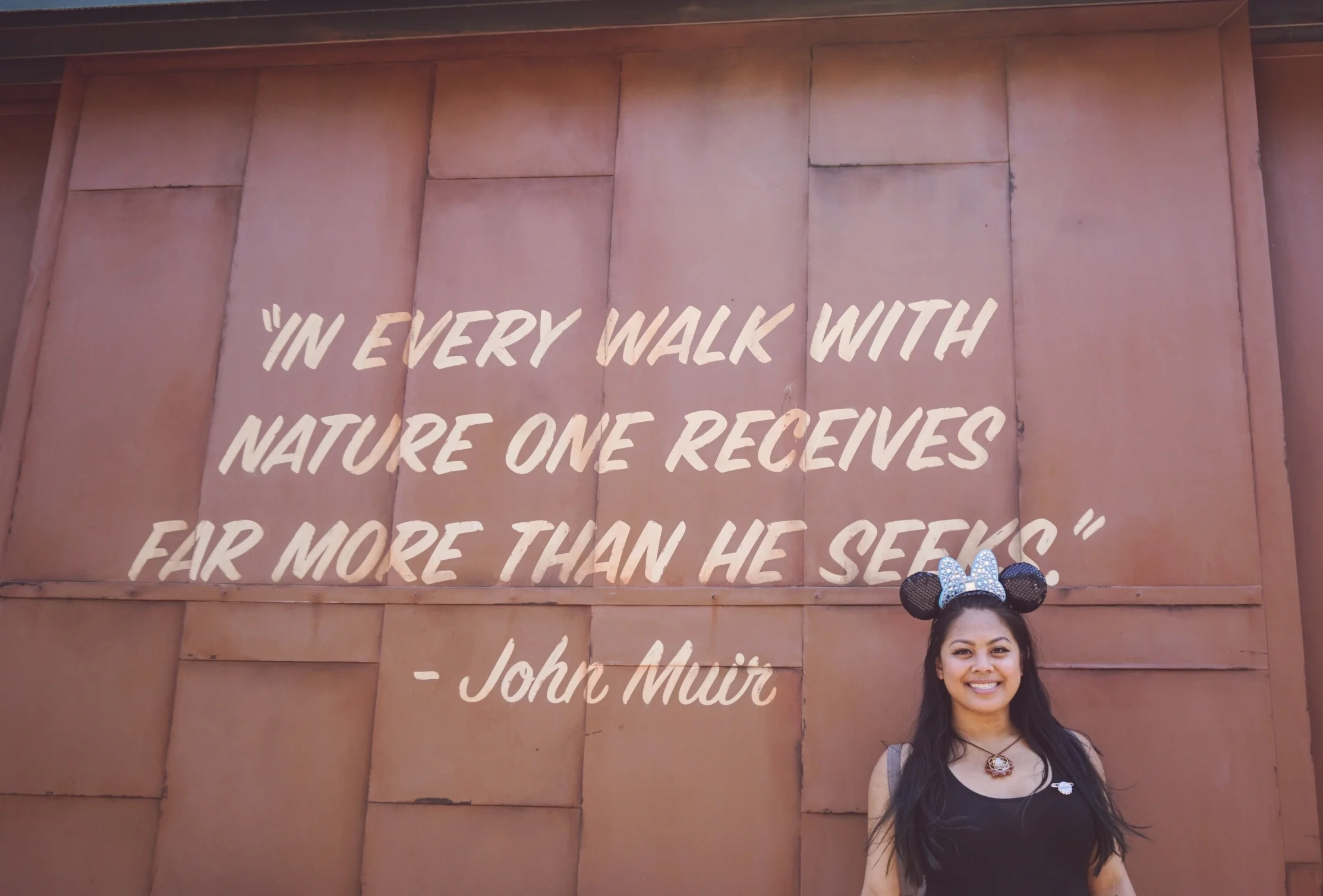 This quote is one I have tattooed on me, so when I found it in the park, I jumped on the bench and took a picture with it. Not pictured is the guy sitting on the bench right next to me, lol.