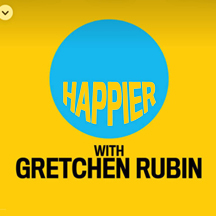  Gretchin Rubin is HAPPIER and she wants you to be happy too. Practical, manageable advice about happiness and good habits. 